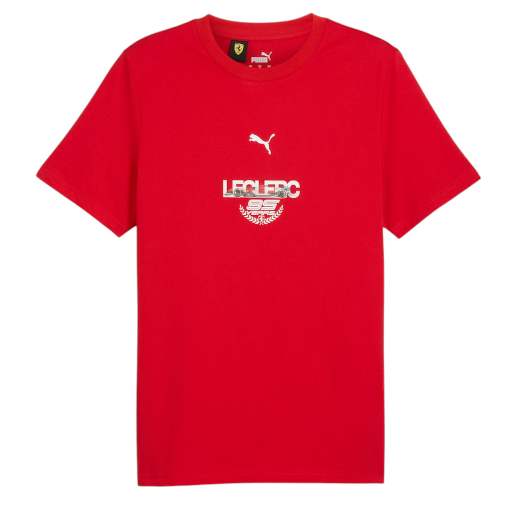 Scuderia Ferrari Puma Charles Leclerc Driver T-Shirt – Red