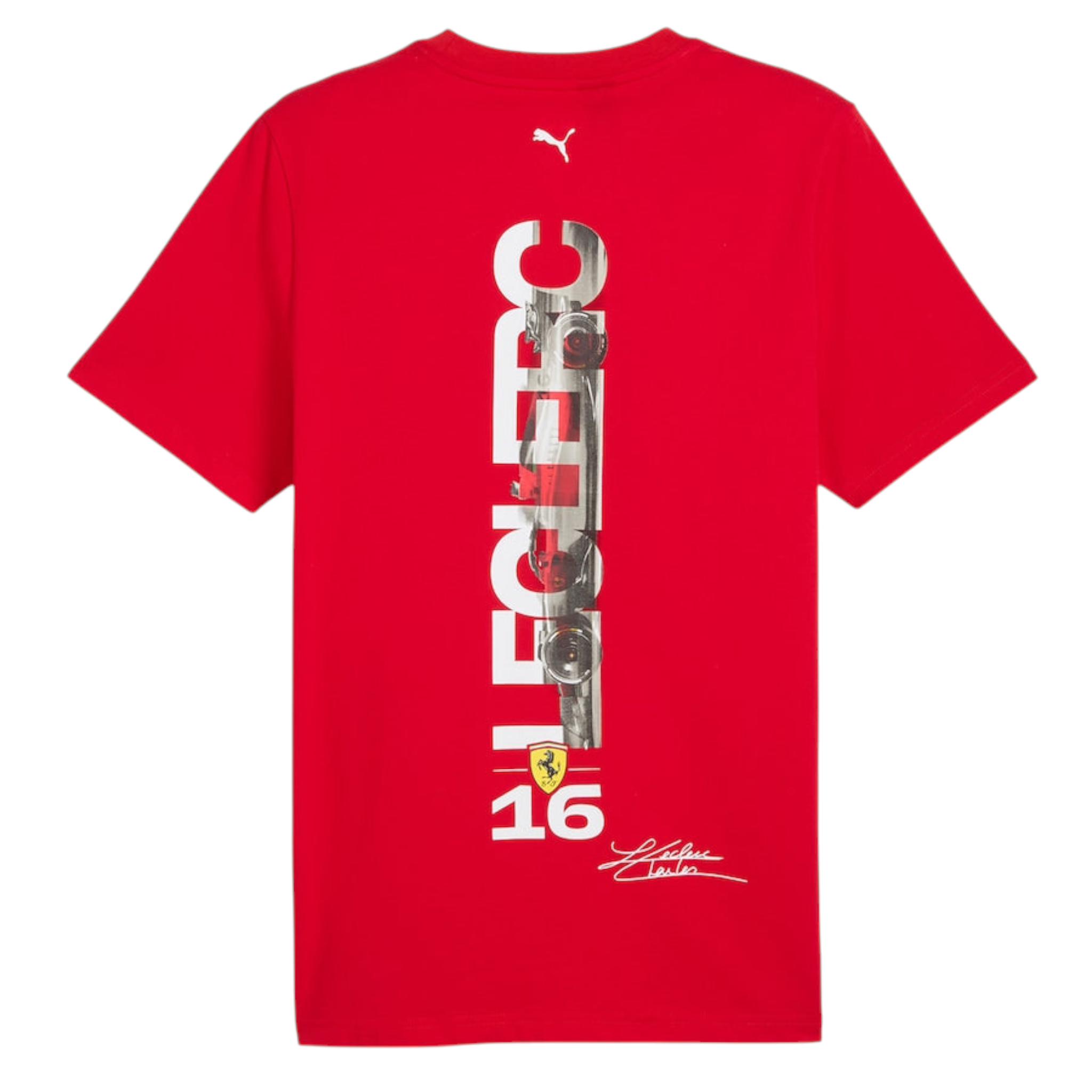 Scuderia Ferrari Puma Charles Leclerc Driver T-Shirt – Red