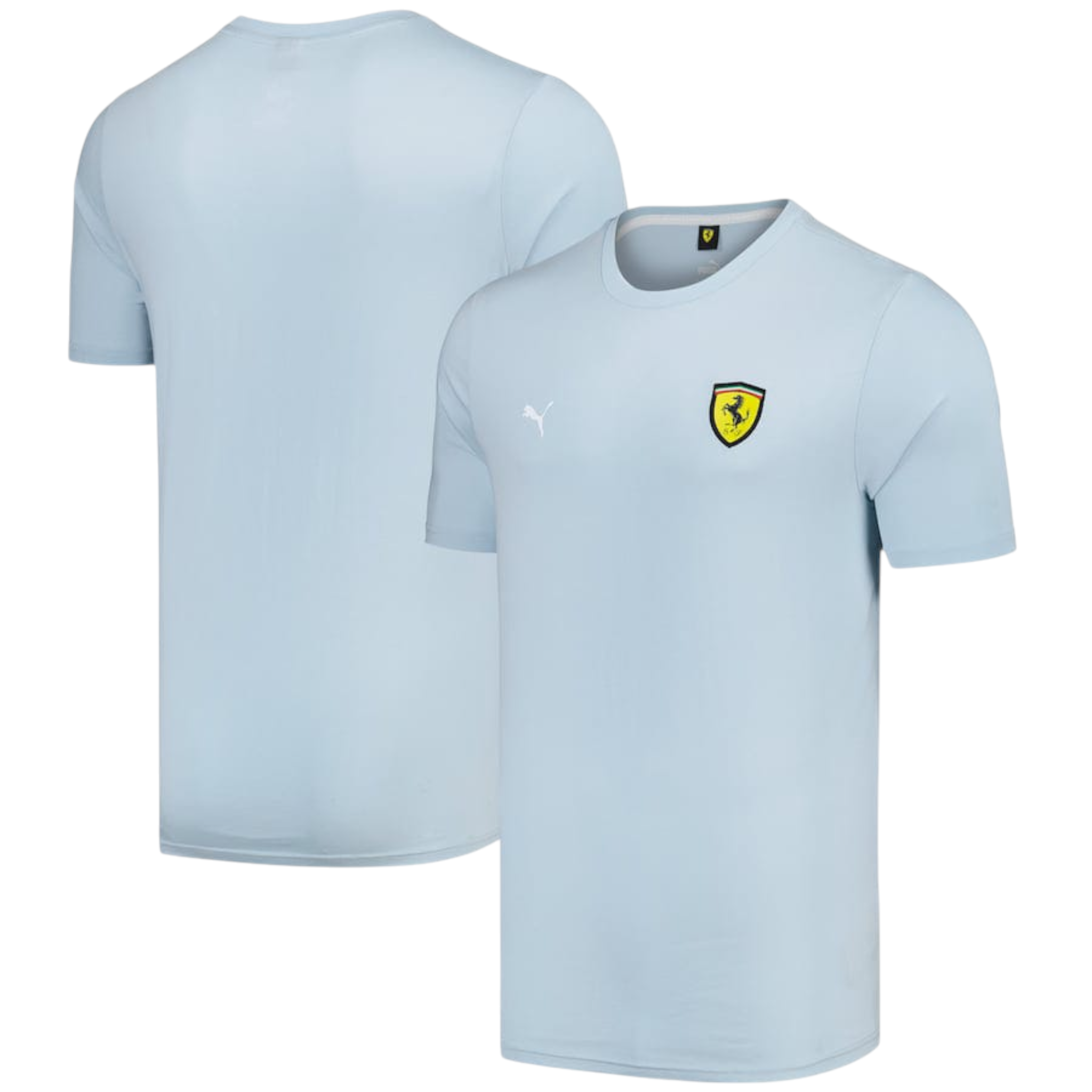 Scuderia Ferrari Race Coloured Shield T-Shirt by Puma – Blue