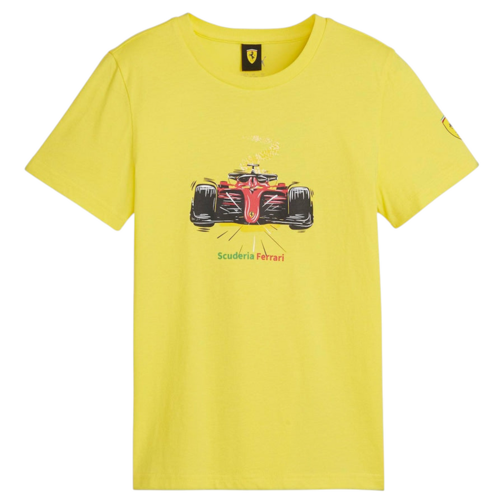 Scuderia Ferrari Race Graphic T-Shirt by Puma – Yellow