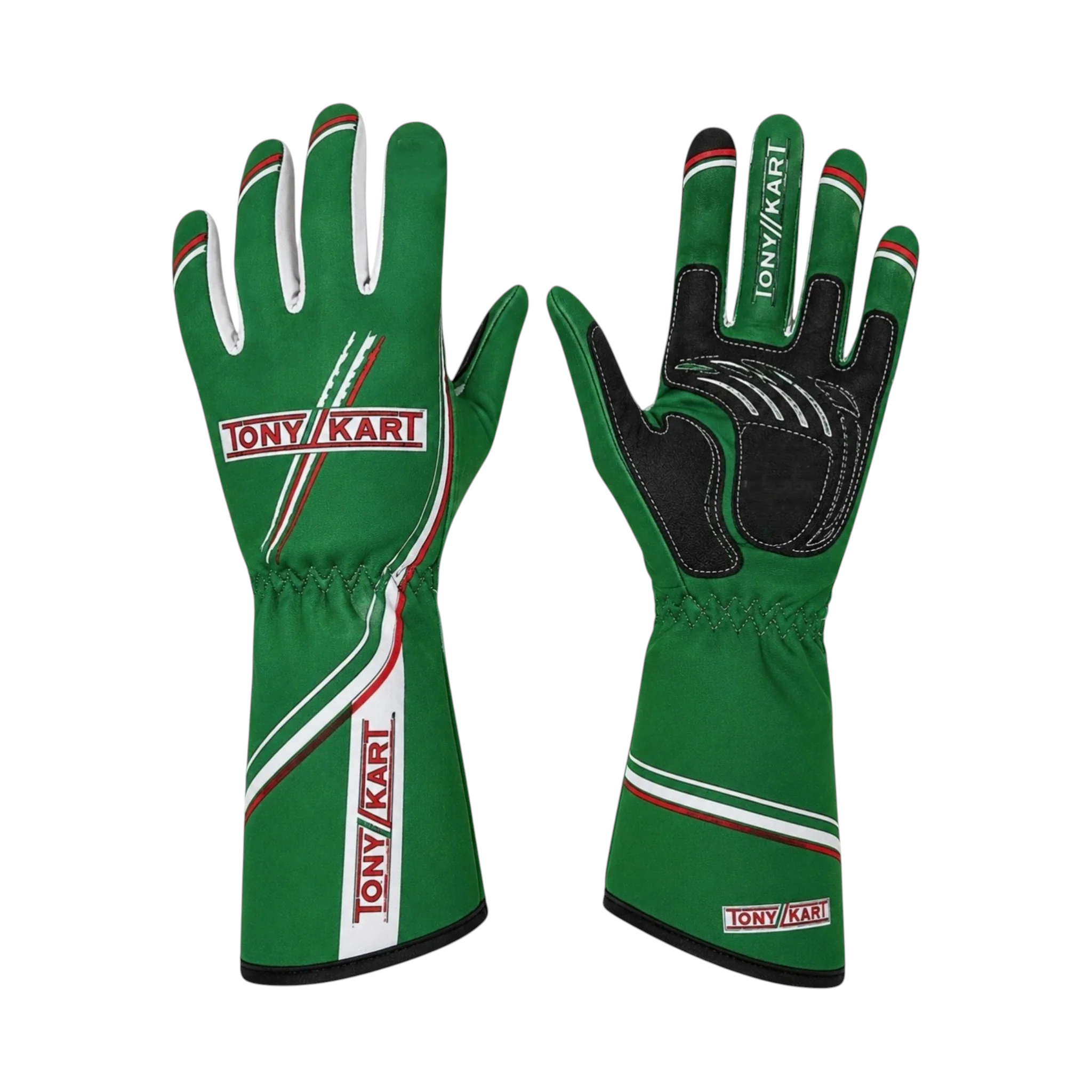 Tony Kart Green Racing Gloves