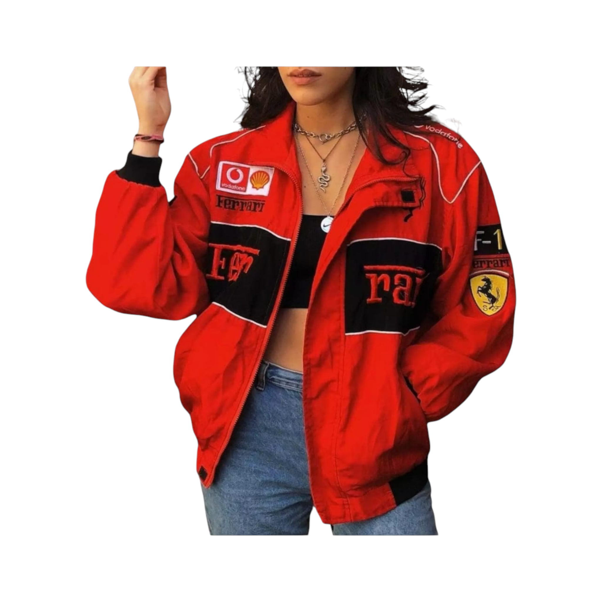 Vintage Ferrari Racing Stylish Winter F1 Jacket